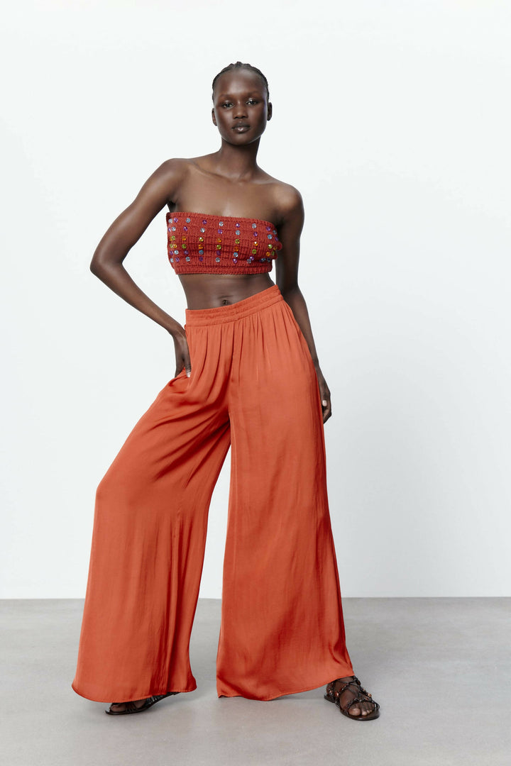 Zara Flowy Wide Pants XS