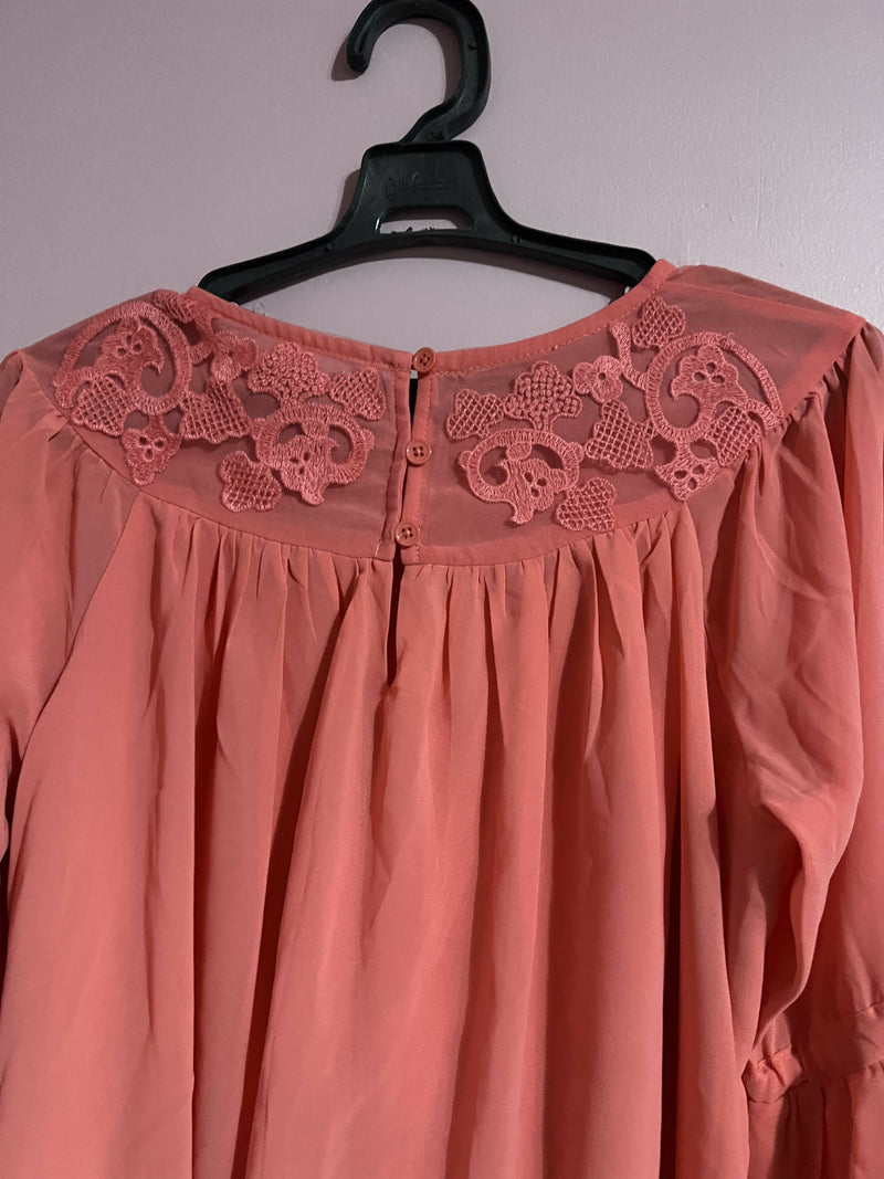 New watermelon Chiffon Blouse Size: S