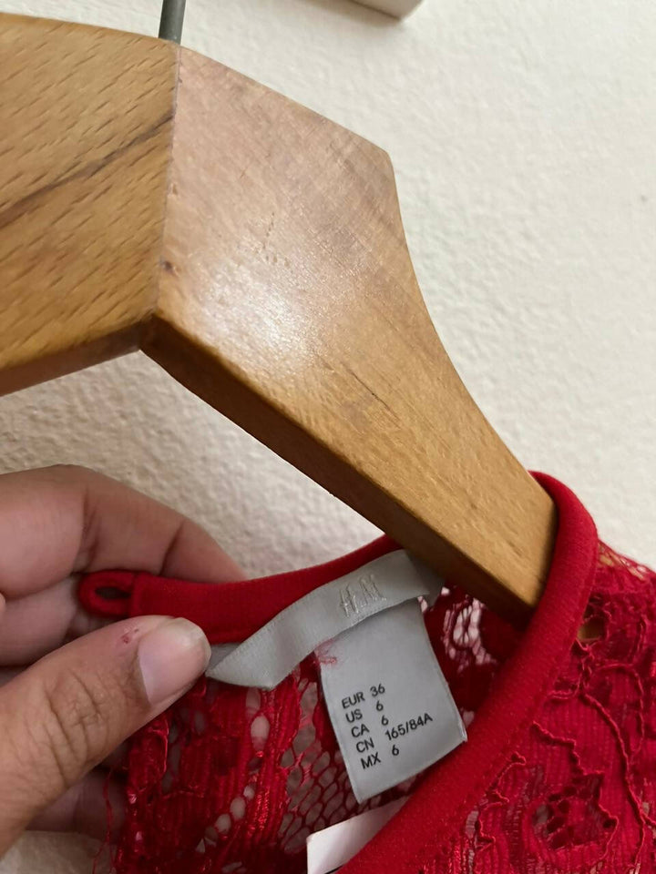 NEW H&M Red Top Size 36