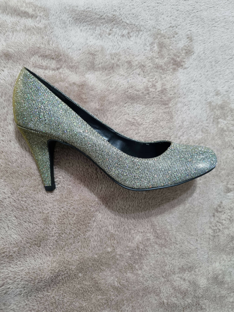 New Look Silver*Black Soirée Shoes Size 38 (NEW)