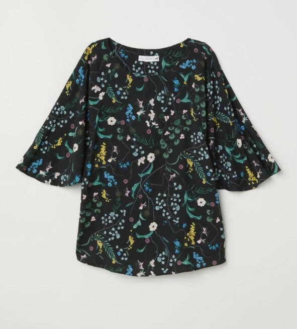 NEW H&M floral blouse size 34