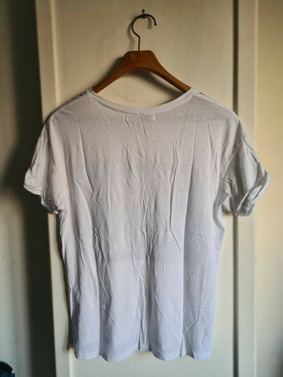 Bershka White Tshirt (oversize) Size: S