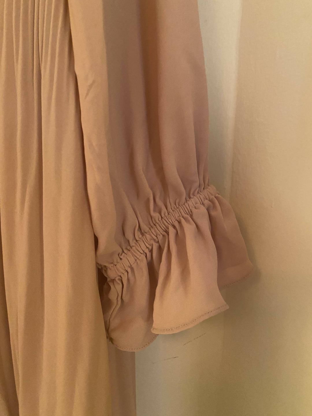 Zara Modest Powder Pink Midi Dress Size: M
