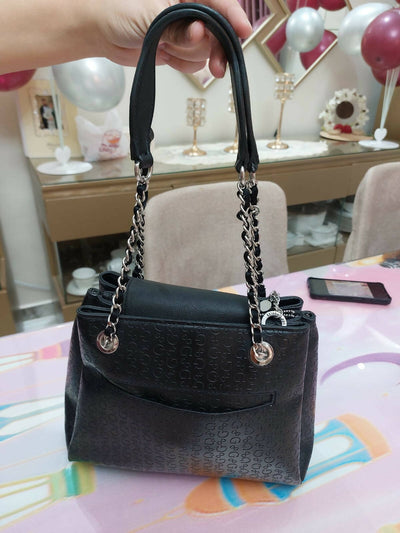 Guess Los Angeles Black Chain Shoulder Bag Purse