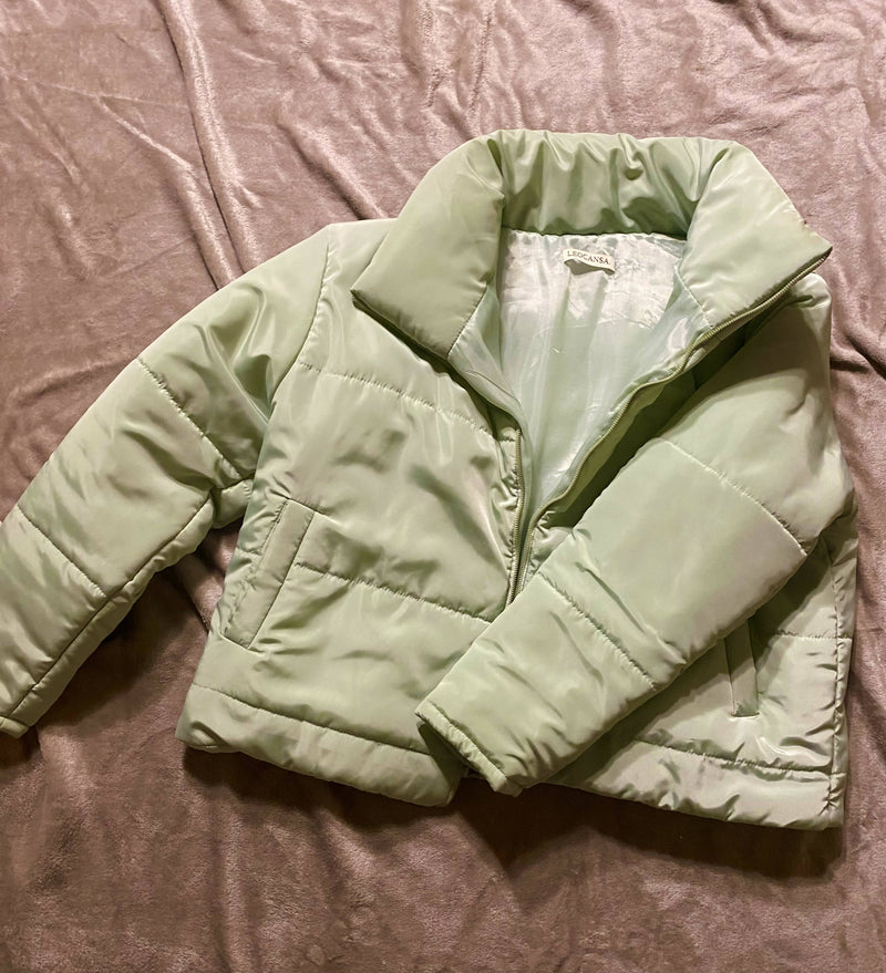 Mint Puffer Jacket W:64cm/L:58cm