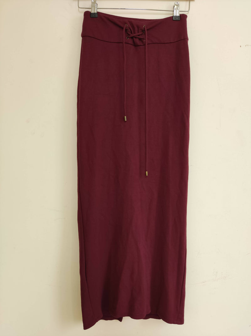 LONG Promod Burgundy Skirt Size S