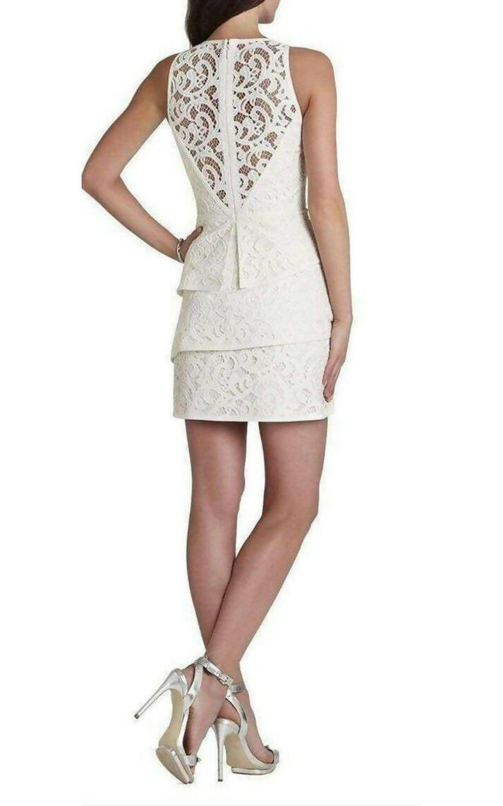 BCBGmaxazria White Dress Size 4