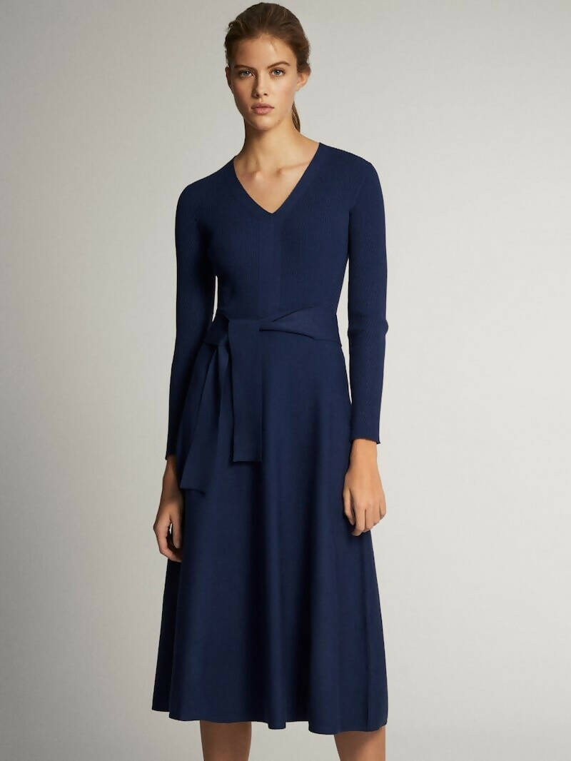 Brand New Blue Massimo Dutti Dress Size S