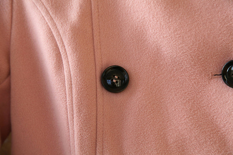 Double Breasted Pink Coat Size S-M