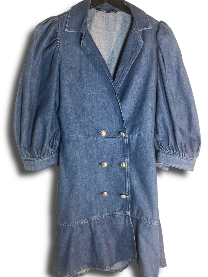 ZARA Denim Dress Size: M