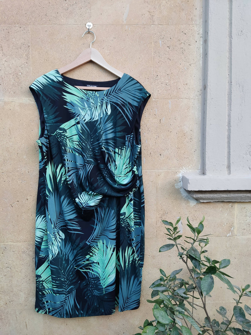 Blue & Green Floral Debenhams Dress Size 22