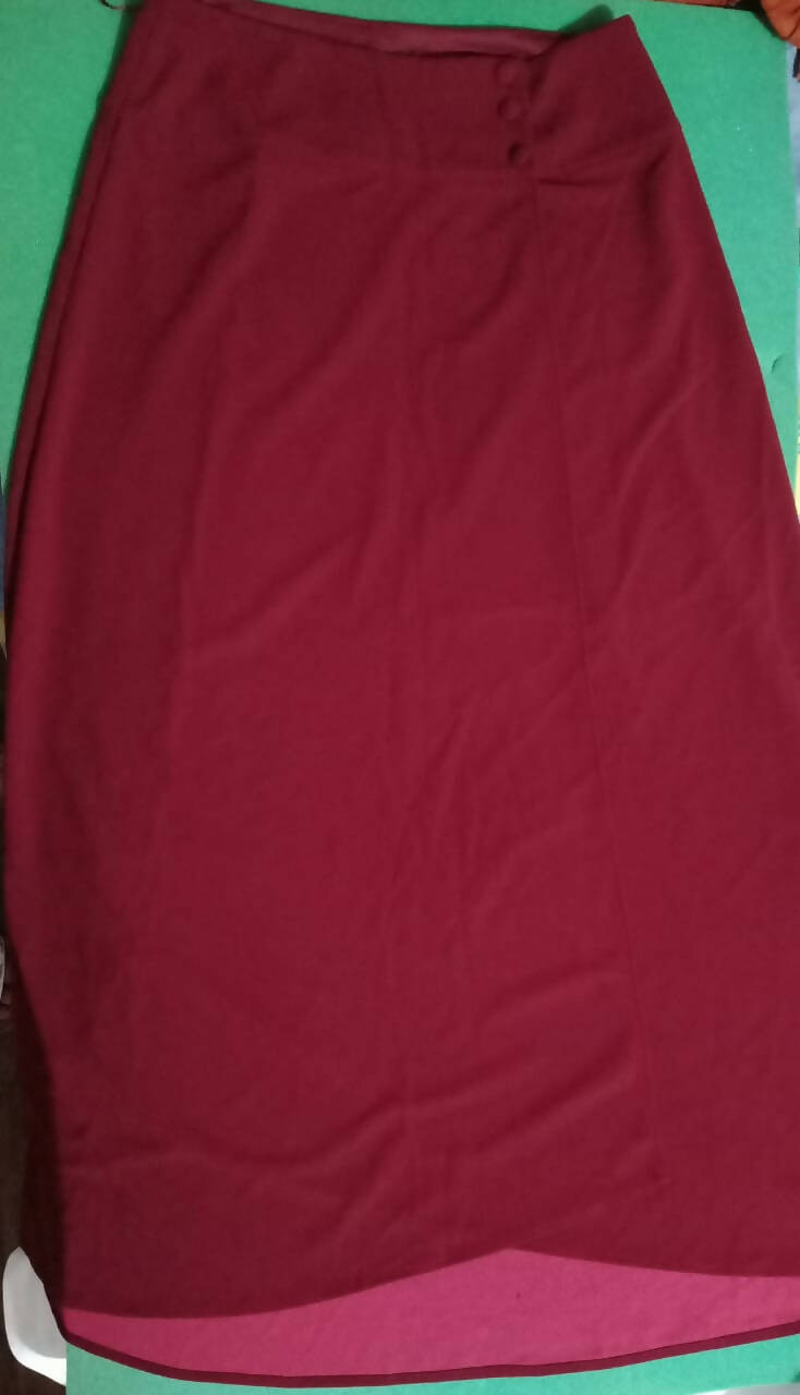 femi9 Dark Red Skirt