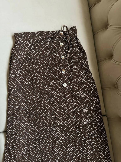 Mango Polka-Dot Print Skirt Size: XS/S