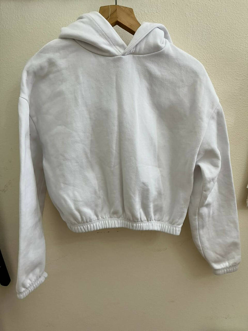 Zara White Hoodie Size M