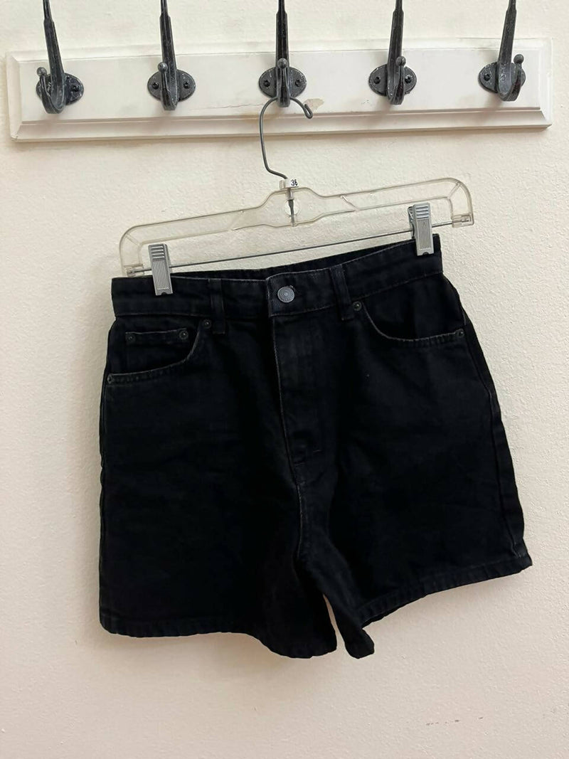 Pull&Bear Mom Jeans Black Shorts Size EUR 36