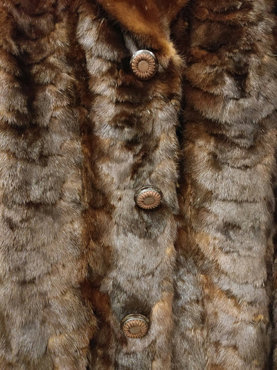 Genuine Mink Coat Winter Thick Size L-XL