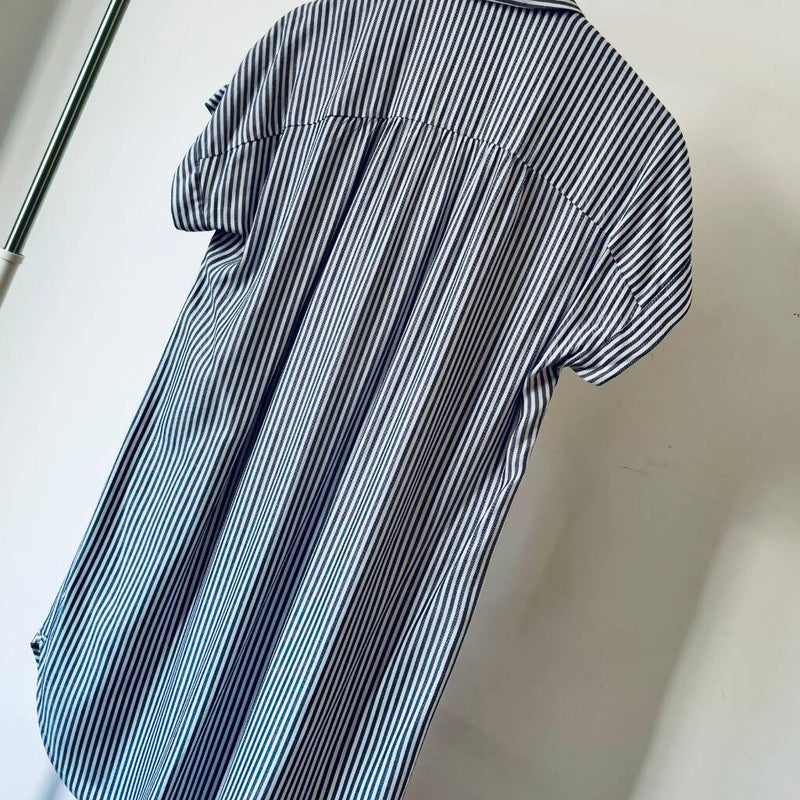 Madewell Striped Shirt Dress - S