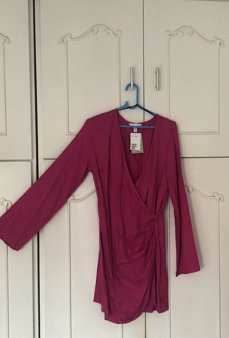 H&M Brand New Fuchsia Dress Size M-L