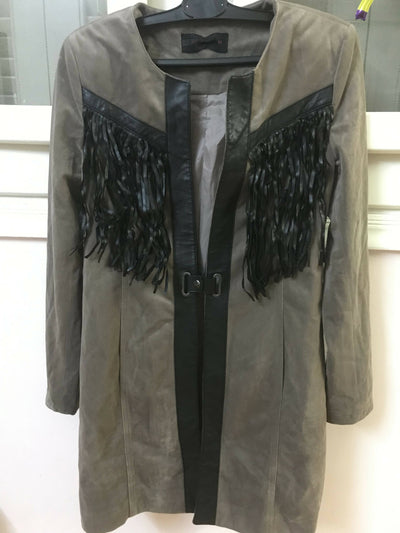 Heavy Velvet Fringes Coat (Worn Once) Size: S