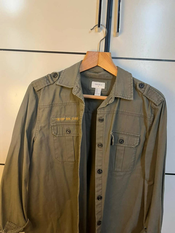 Forever 21 Green Utility Jacket