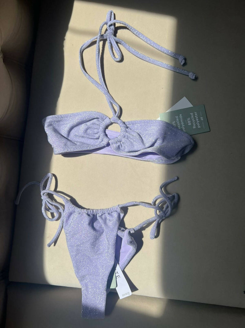 H&M NEW light purple Brazilian Bikini Bottom Size S