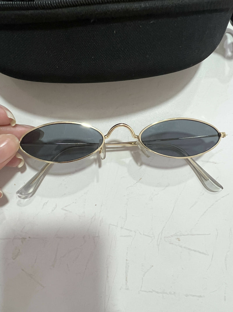 Shein Metal frame oval sunglasses