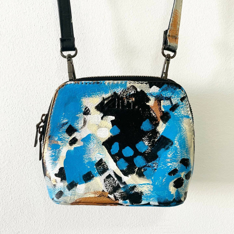 Handpainted Faux Leather Bag