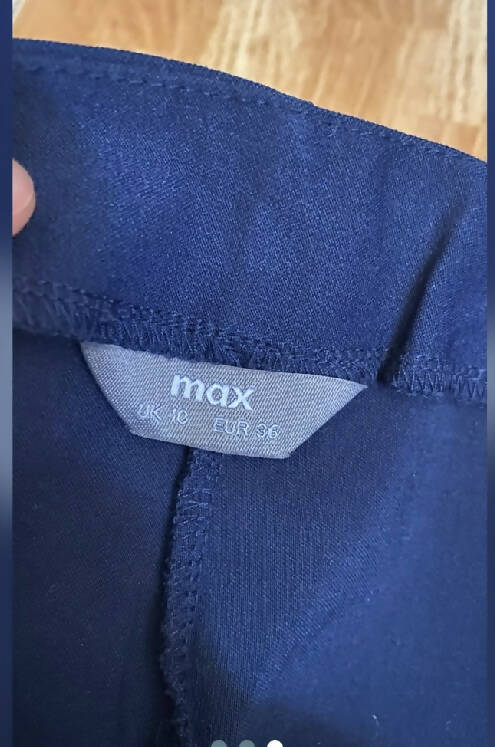 Navy Blue MAX Pants Size 36