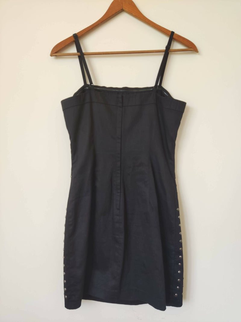 S-M Black Studded H&M Dress