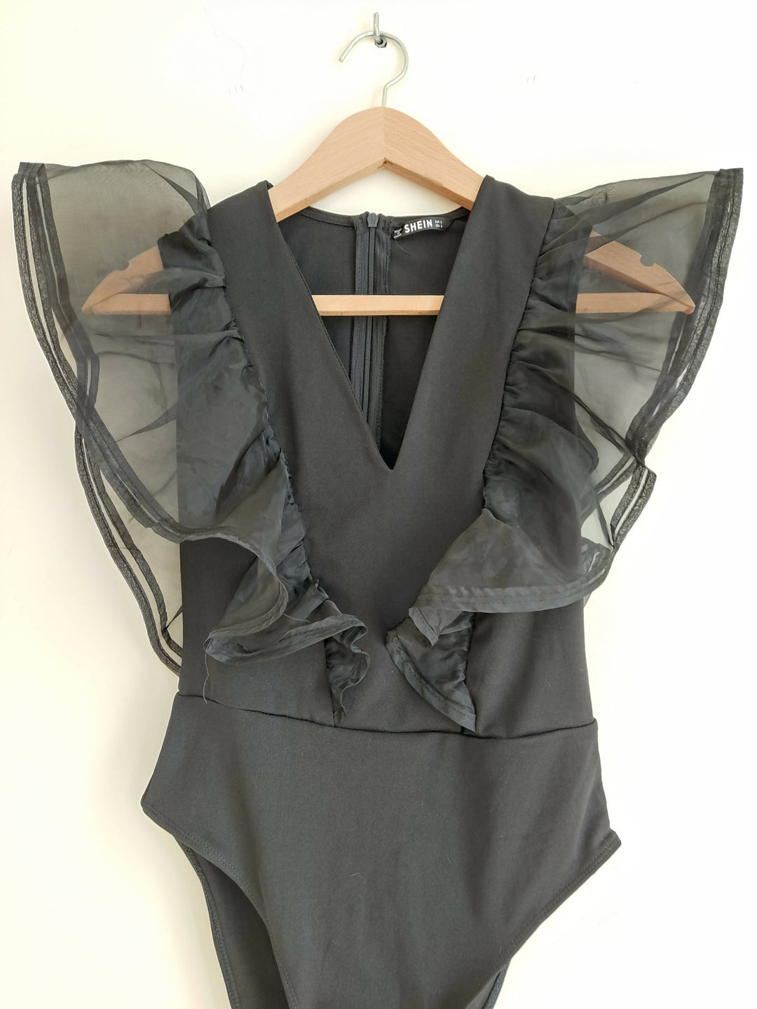 SHEIN Black Bodysuit Size S