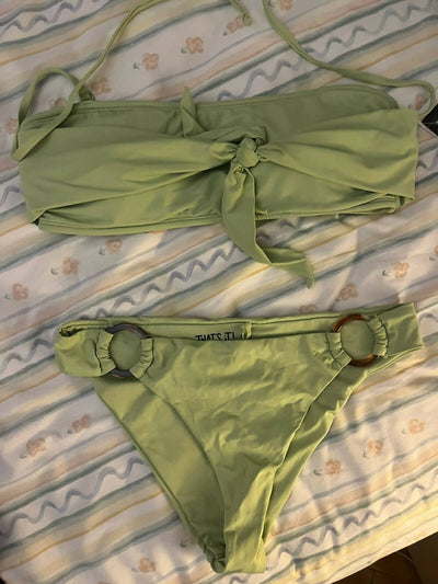 NEW Lime Green Bikini TOP Size M
