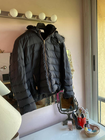 LOUIS VUITTON Double Breasted Grey Coat - Reems Closet