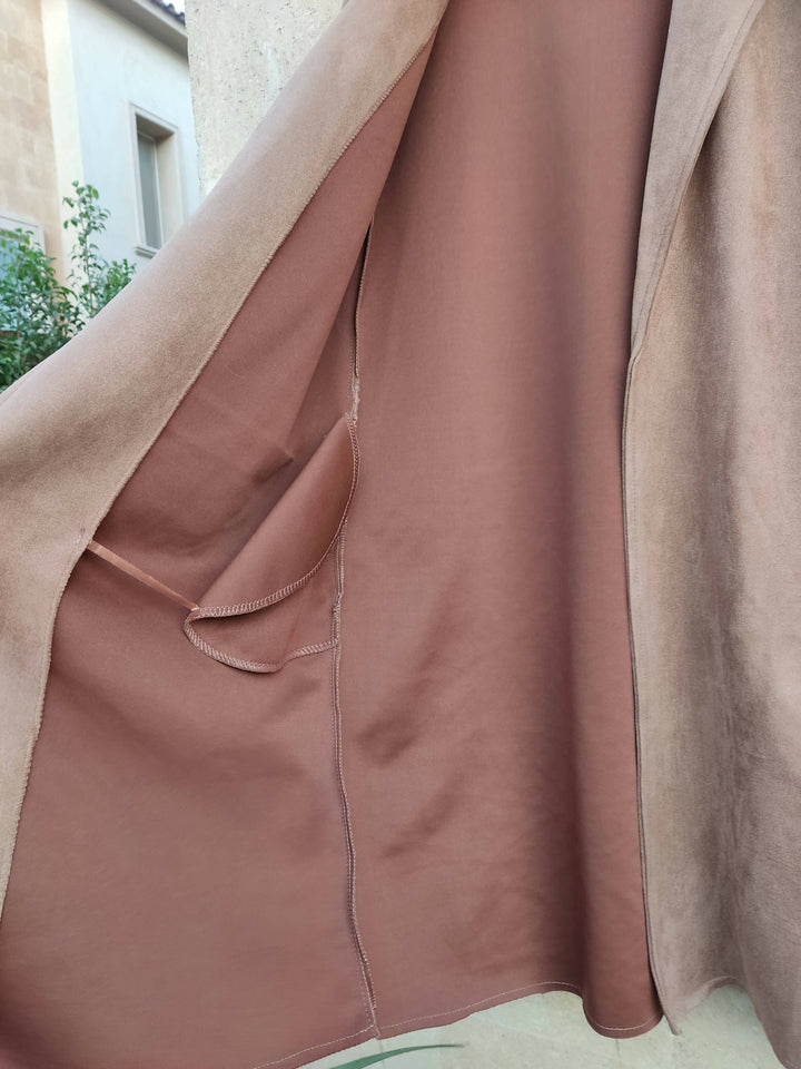 NEW Chamoise Camel Coat Size S-M