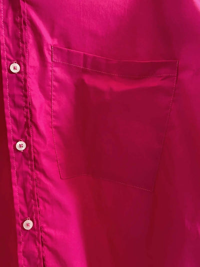 Poplin Hot pink Oversized Shirt 65*67