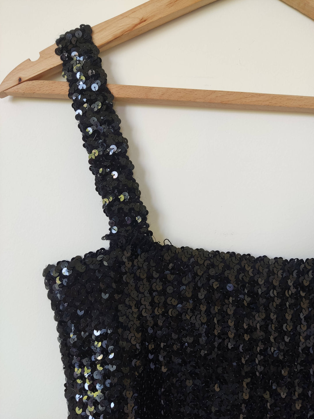 Medium Black Sequin Top