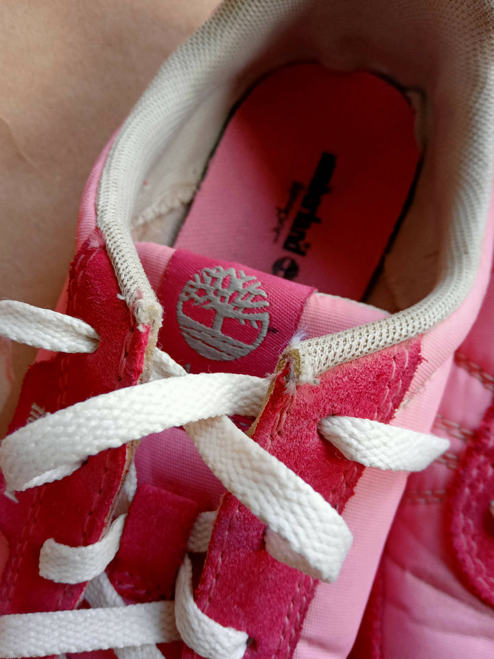 Timberland Women's Earthkeeper's Greeley Low Pink Trainers Size 39.5 EU