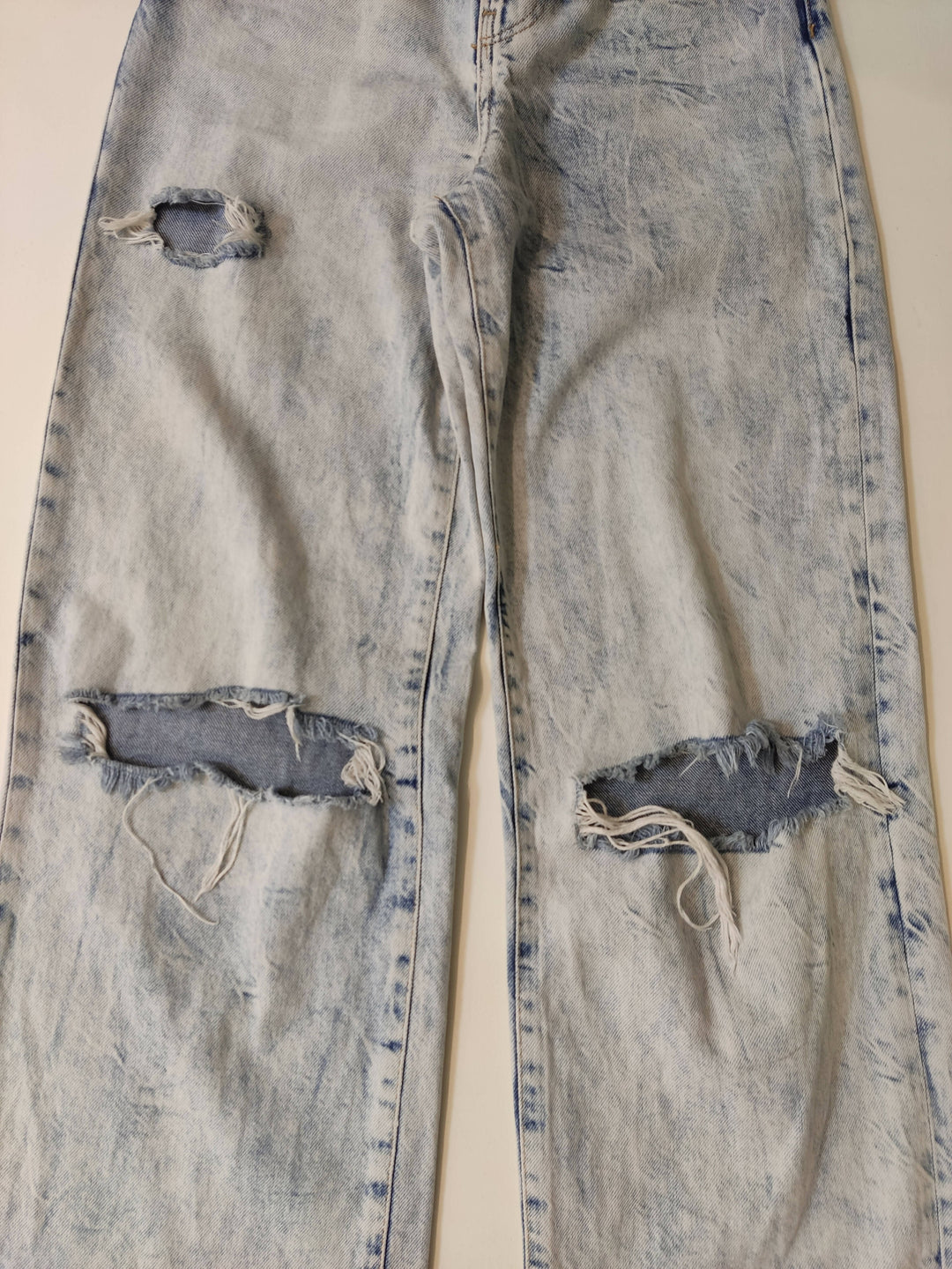 Bershka Light Wash Denim Pants Size S/M