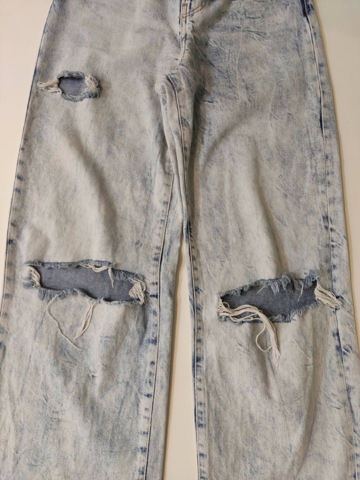 Bershka Light Wash Denim Pants Size S/M
