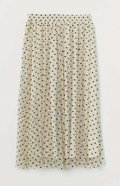 H&M Creme Polka Dot Tulle Skirt *As New* Size XS