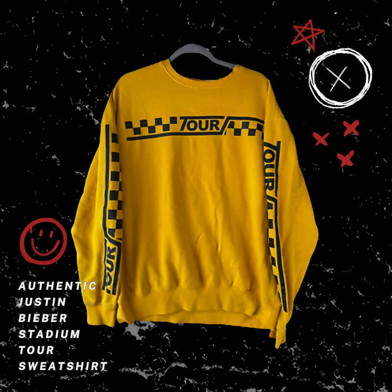 LIMITED EDITION JUSTIN BIEBER PURPOSE TOUR MERCH SWEATSHIRT Size: S