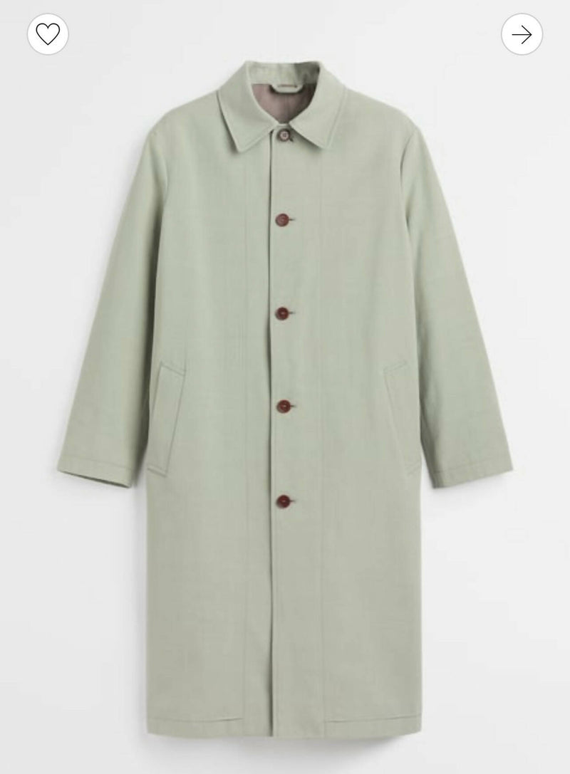 H&M Unisex Mint Coat Size M