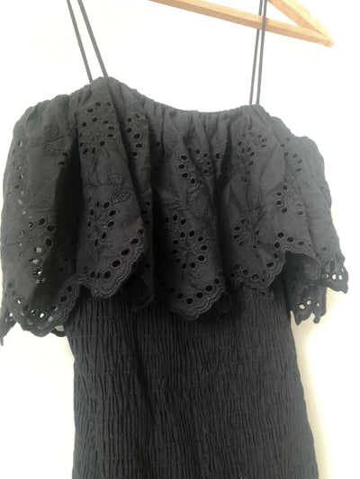 Zara Black Top Dress Size: M