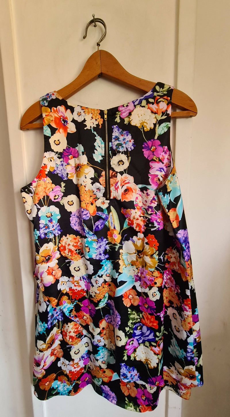 Floral Satin Dress Size: 18UK
