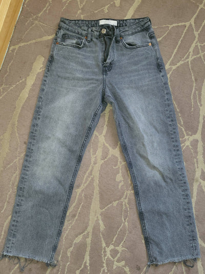 Grey Top Shop Jeans Size: S