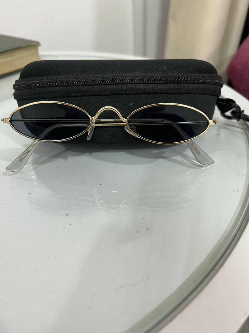 Shein Metal frame oval sunglasses