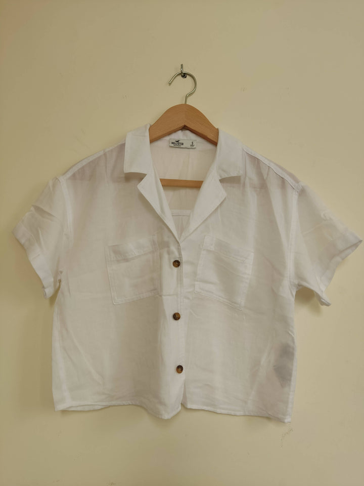 White Hollister Summer Blouse Size S