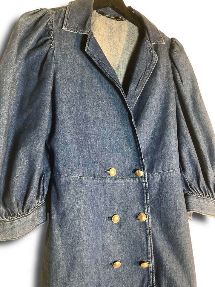 ZARA Denim Dress Size: M
