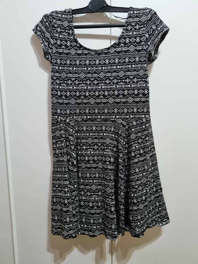 Black&White Cotton Dress Size M