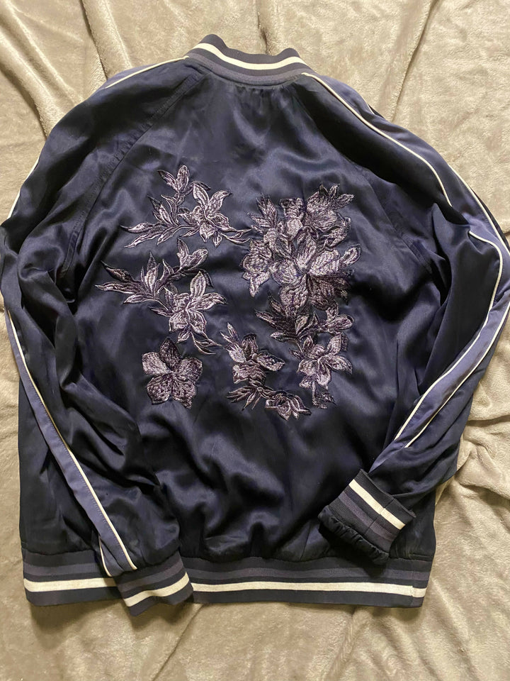 H&M Satin Bomber Jacket Size S-M