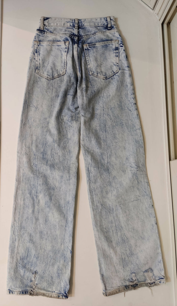 Bershka Light Wash Denim Pants Size S/M